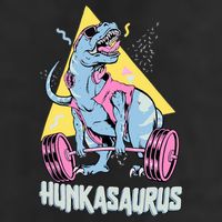 Hunkasaurus T rex Dinosaur Funny Gym & Workout Golf Towel