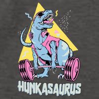 Hunkasaurus T rex Dinosaur Funny Gym & Workout Vector Backpack