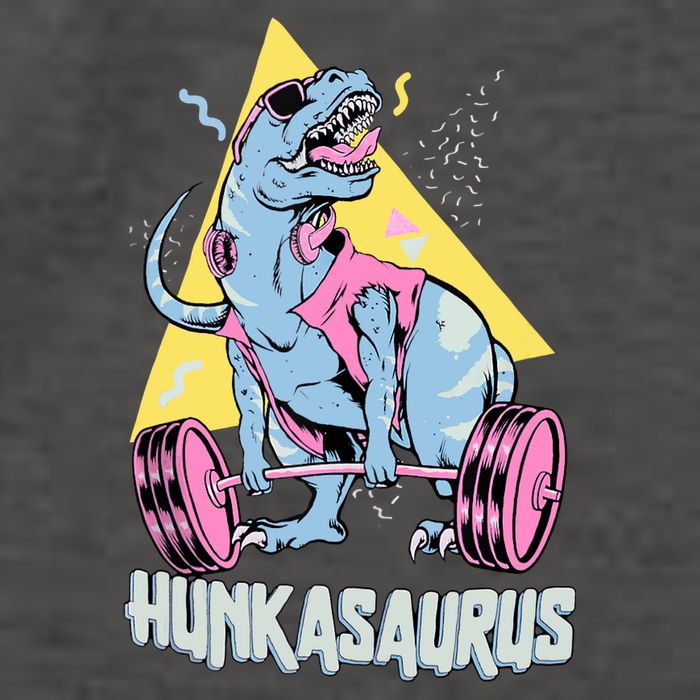 Hunkasaurus T rex Dinosaur Funny Gym & Workout Vector Backpack