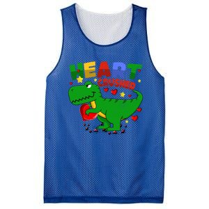 Heart T Rex Crusher Dinosaur Valentines Day Gift Mesh Reversible Basketball Jersey Tank