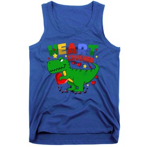 Heart T Rex Crusher Dinosaur Valentines Day Gift Tank Top