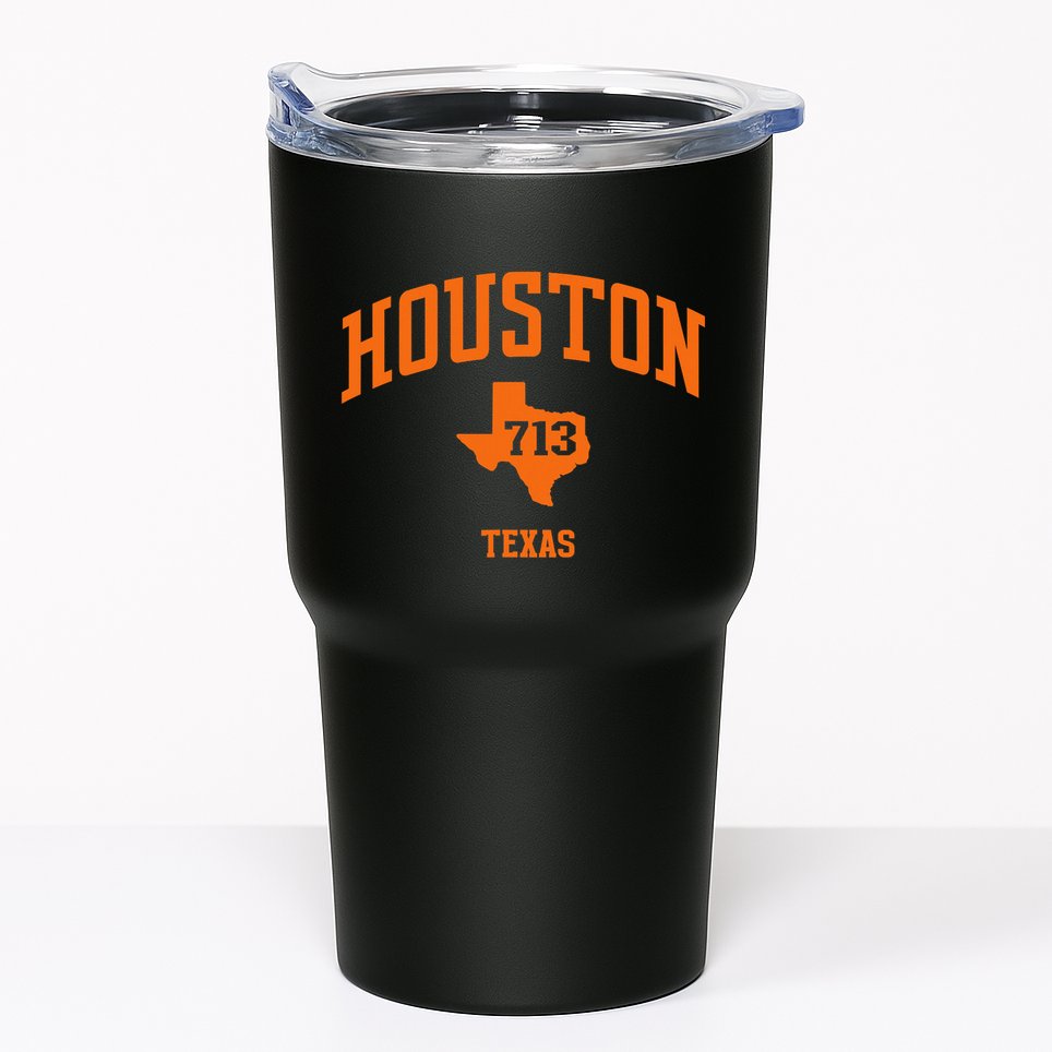 Houston Texas Retro Vintage 713 Htown Tumbler