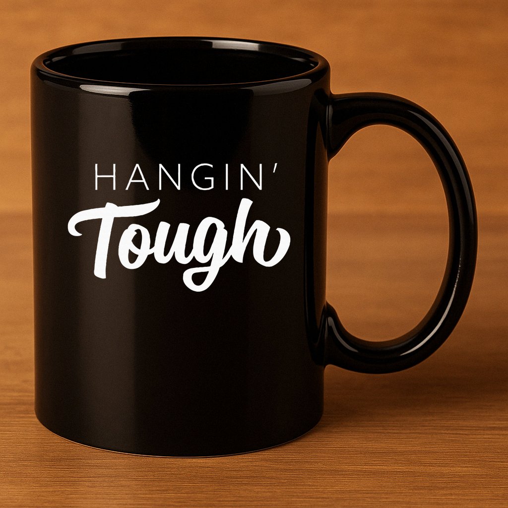 Hangin Tough Retro 80s Gift 11oz C Handle Ceramic Mug