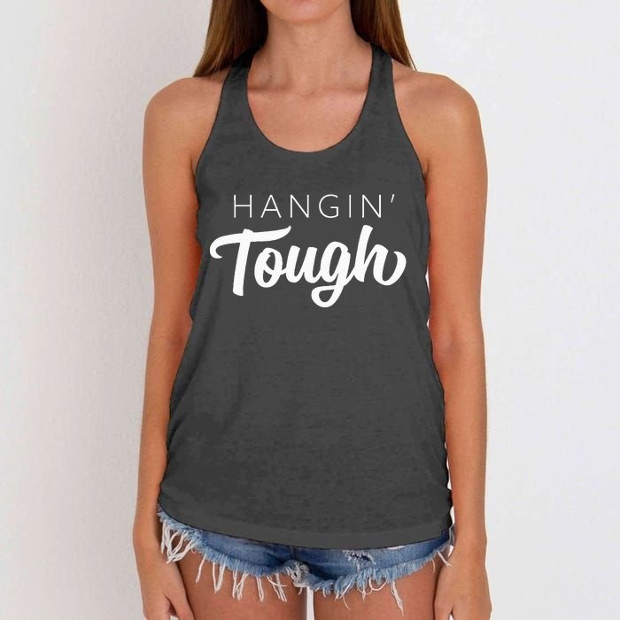 Hangin Tough Retro 80s Gift Women's Knotted Racerback Tank