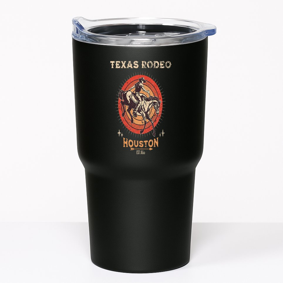 Houston Texas Rodeo Vintage Western Retro Cowboy Tumbler