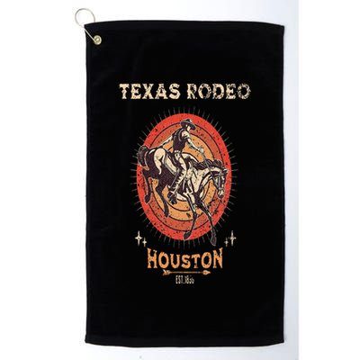 Houston Texas Rodeo Vintage Western Retro Cowboy Golf Towel