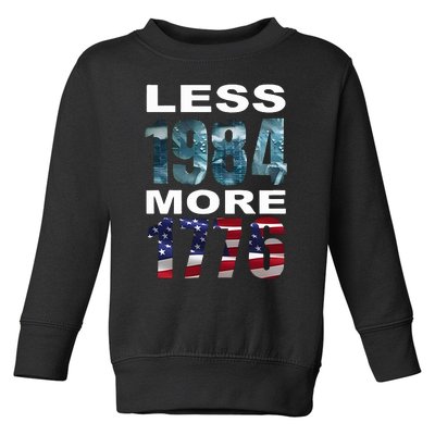 Hirez The Rapper Less 1984 More 1776 Toddler Sweatshirt