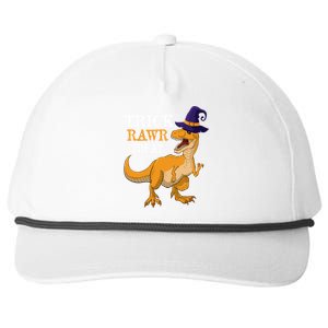 Halloween T Rex Dinosaur Trick Rawr Treat Meaningful Gift Snapback Five-Panel Rope Hat