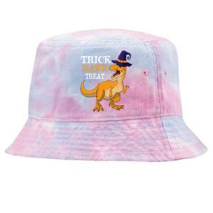 Halloween T Rex Dinosaur Trick Rawr Treat Meaningful Gift Tie-Dyed Bucket Hat