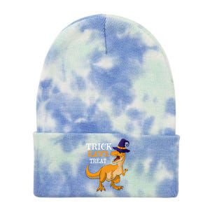 Halloween T Rex Dinosaur Trick Rawr Treat Meaningful Gift Tie Dye 12in Knit Beanie