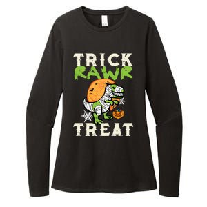 Halloween Trick Rawr Treat Dino Trex Costume Cool Gift Womens CVC Long Sleeve Shirt