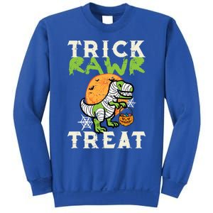 Halloween Trick Rawr Treat Dino Trex Costume Cool Gift Sweatshirt