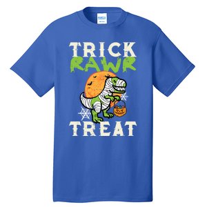 Halloween Trick Rawr Treat Dino Trex Costume Cool Gift Tall T-Shirt