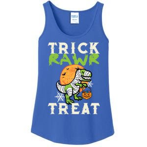 Halloween Trick Rawr Treat Dino Trex Costume Cool Gift Ladies Essential Tank