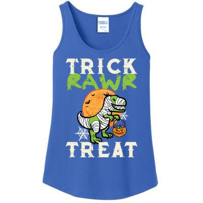 Halloween Trick Rawr Treat Dino Trex Costume Cool Gift Ladies Essential Tank