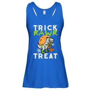 Halloween Trick Rawr Treat Dino Trex Costume Cool Gift Ladies Essential Flowy Tank