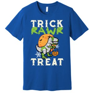 Halloween Trick Rawr Treat Dino Trex Costume Cool Gift Premium T-Shirt