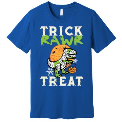 Halloween Trick Rawr Treat Dino Trex Costume Cool Gift Premium T-Shirt