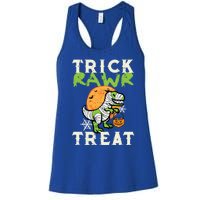 Halloween Trick Rawr Treat Dino Trex Costume Cool Gift Women's Racerback Tank