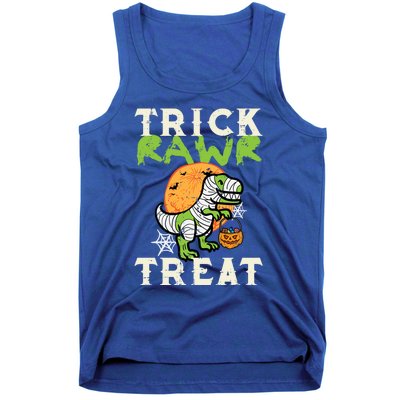 Halloween Trick Rawr Treat Dino Trex Costume Cool Gift Tank Top