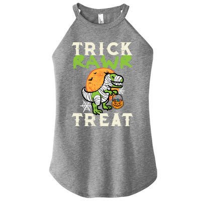 Halloween Trick Rawr Treat Dino Trex Costume Cool Gift Women's Perfect Tri Rocker Tank