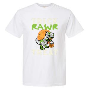 Halloween Trick Rawr Treat Dino Trex Costume Cool Gift Garment-Dyed Heavyweight T-Shirt