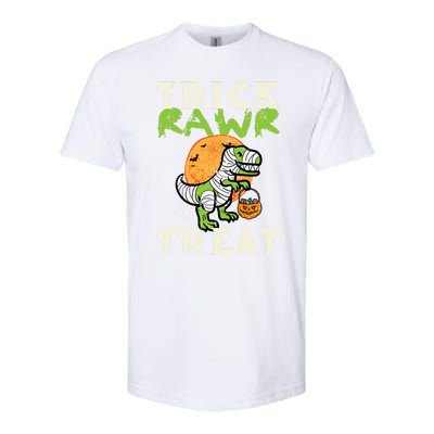 Halloween Trick Rawr Treat Dino Trex Costume Cool Gift Softstyle CVC T-Shirt