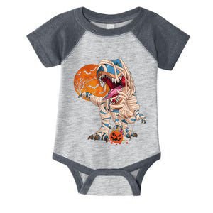 Halloween T Rex For Boy Dinosaur T Rex Mummy Pumpkin Infant Baby Jersey Bodysuit