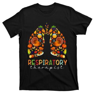 Happy Thanksgiving Respiratory Therapist Turkey Pumpkin T-Shirt