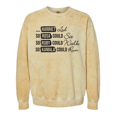 Harriet Tubman Rosa Parks Ruby Bridges Kamala Harris Colorblast Crewneck Sweatshirt