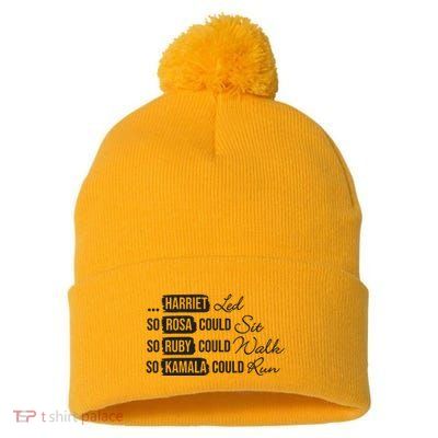 Harriet Tubman Rosa Parks Ruby Bridges Kamala Harris Pom Pom 12in Knit Beanie