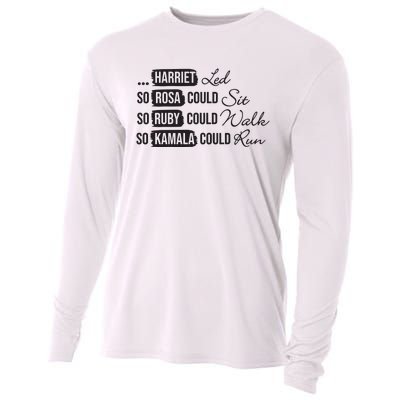 Harriet Tubman Rosa Parks Ruby Bridges Kamala Harris Cooling Performance Long Sleeve Crew