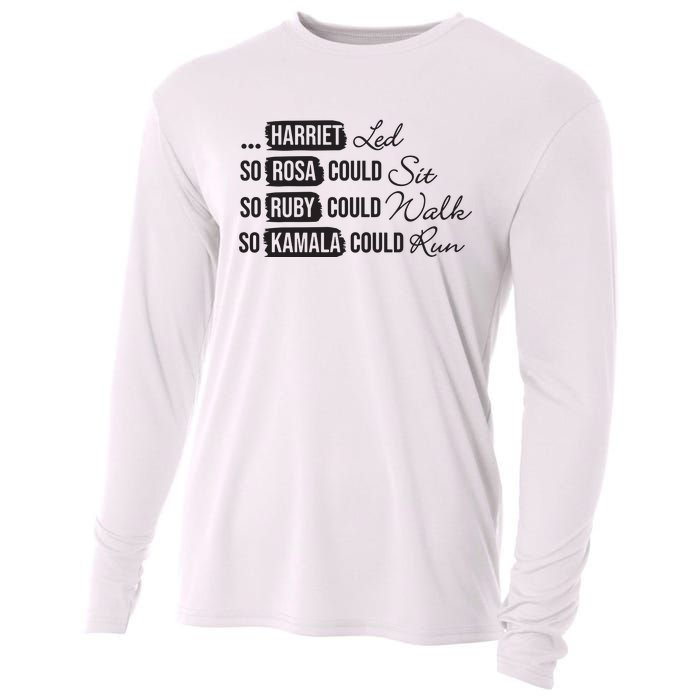 Harriet Tubman Rosa Parks Ruby Bridges Kamala Harris Cooling Performance Long Sleeve Crew