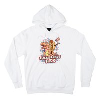 Hotdog T Rex Dinosaur 4th Of July Amerisaurus Funny Gifts Hoodie