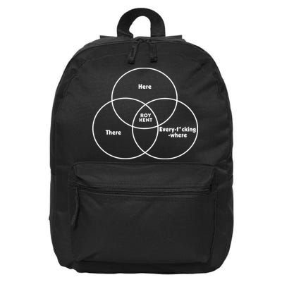 Here There Roy Kent Every Fucking Where Roy Kent Venn Diagram 16 in Basic Backpack