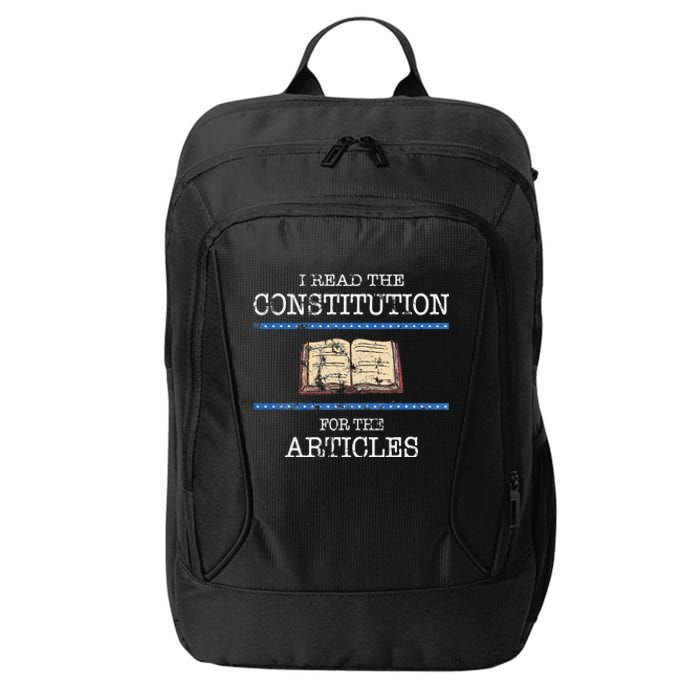 History Teachers Read The Constitution Distressed City Backpack