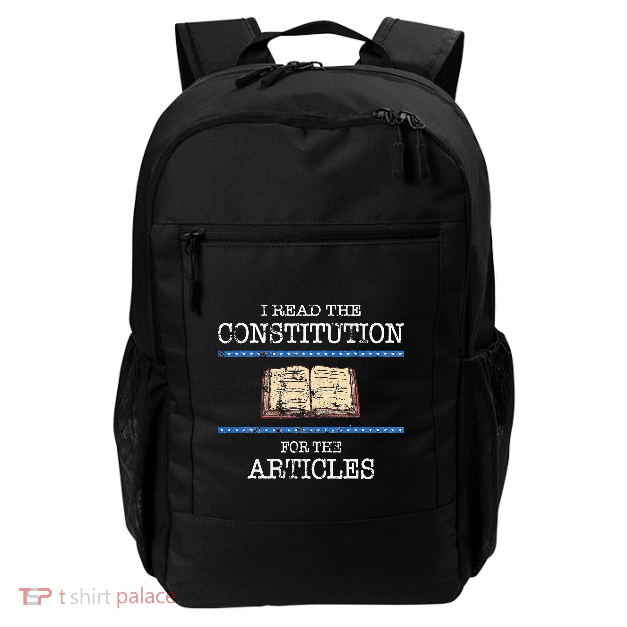 History Teachers Read The Constitution Distressed Daily Commute Backpack