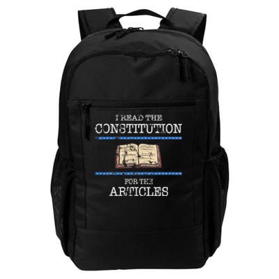 History Teachers Read The Constitution Distressed Daily Commute Backpack