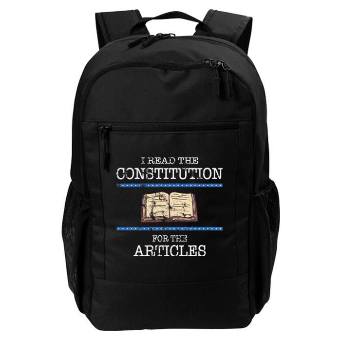 History Teachers Read The Constitution Distressed Daily Commute Backpack