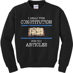 History Teachers Read The Constitution Distressed Kids Sweatshirt