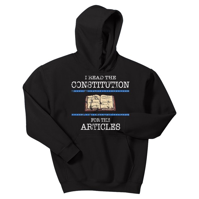 History Teachers Read The Constitution Distressed Kids Hoodie