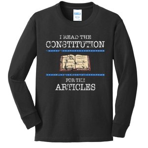 History Teachers Read The Constitution Distressed Kids Long Sleeve Shirt