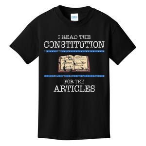 History Teachers Read The Constitution Distressed Kids T-Shirt