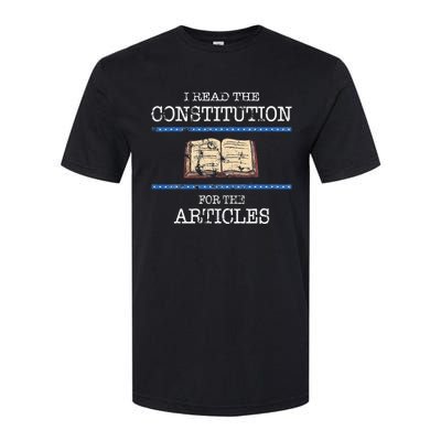 History Teachers Read The Constitution Distressed Softstyle® CVC T-Shirt