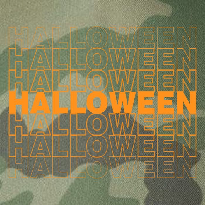 Halloween Text Repeated Legacy Tie Dye Trucker Hat