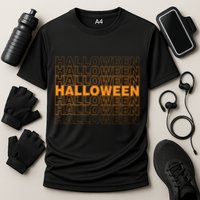 Halloween Text Repeated Performance Shirt