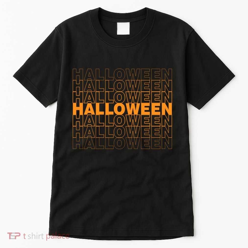 Halloween Text Repeated Tall T-Shirt
