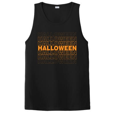 Halloween Text Repeated PosiCharge Competitor Tank