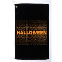 Halloween Text Repeated Golf Towel