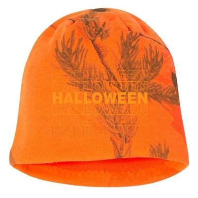 Halloween Text Repeated Kati - Camo Knit Beanie